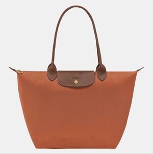 Longchamp Le pliage large should tote bag in Brick